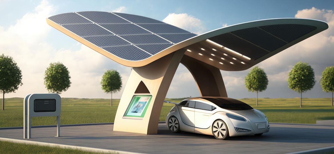 electric-car-charging-station-with-solar-panels-roof-created-with-generative-ai